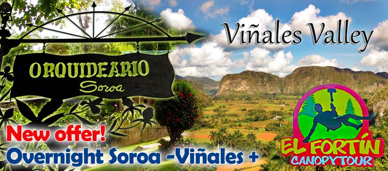 Overnight to Soroa and Viñales, now with El Fortin Canopy Tour!