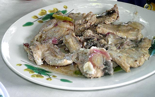 Tuna fillets, prepared in Barigüa Beach