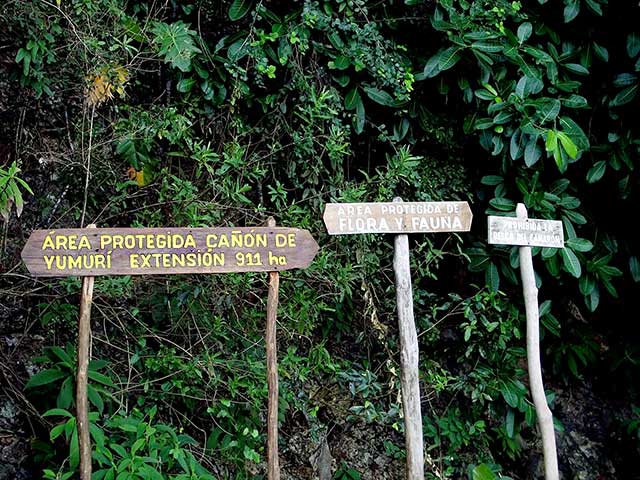 Protected area Cañon de Yumurí