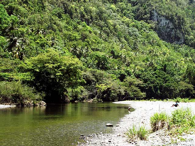 Landscape in the Cañon de Yumurí trail